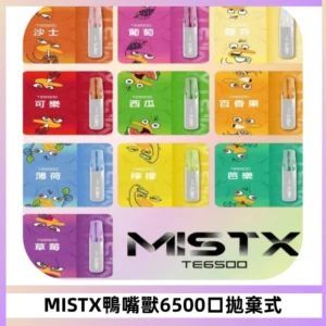MISTX TE鴨嘴獸6500 Puffs抛棄式一次性抛棄式電子煙